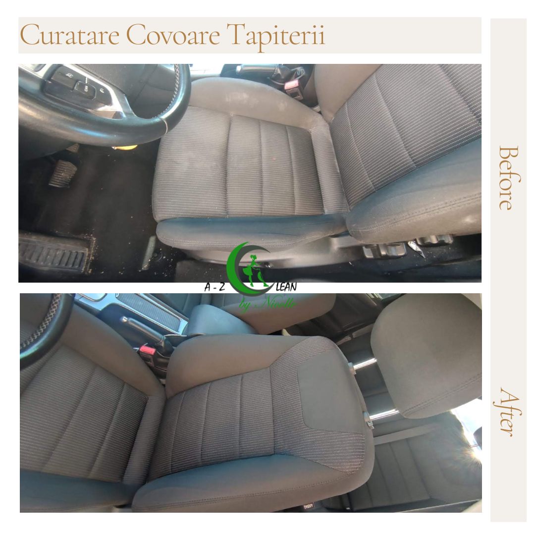 Tapițerie auto - Înainte / după